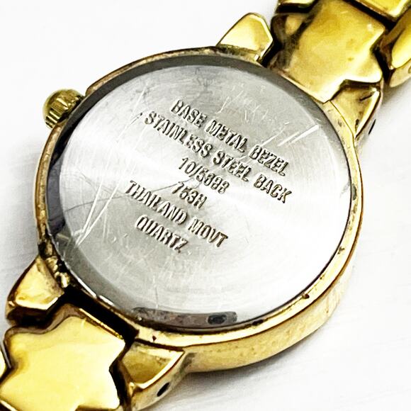 Anne Klein II Vintage Gold & Rhinestone Watch - Picture 7 of 7